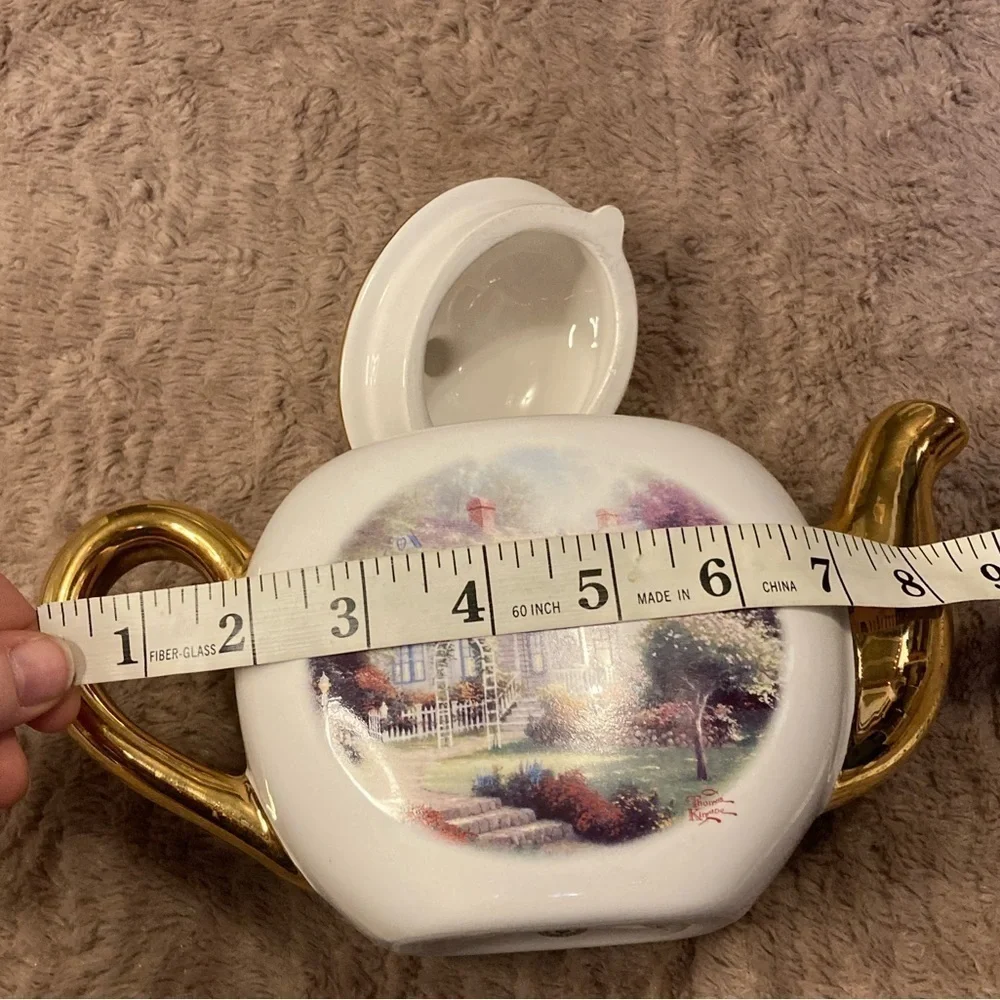 Thomas Kinkade Painter of Light Tea Pot”Home Is Where the Heart Is
